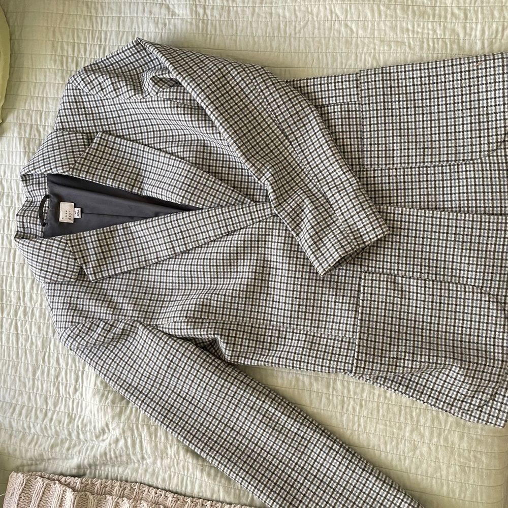 Plaid Oversized Blazer